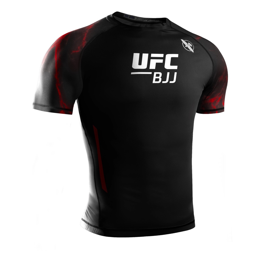 Hayabusa UFC Rash Guard, Black-Red