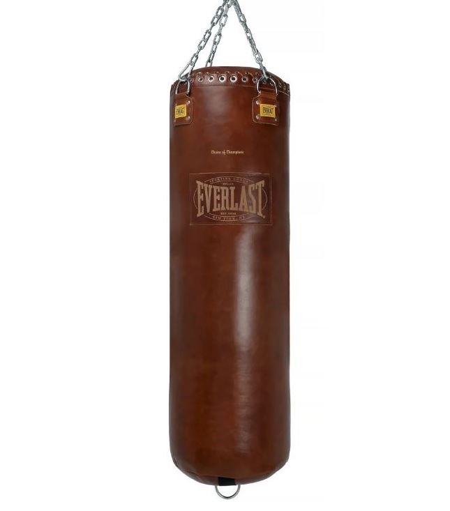 Everlast Boxsack 1910 Pro Old School 120x38cm, 40kg, Braun