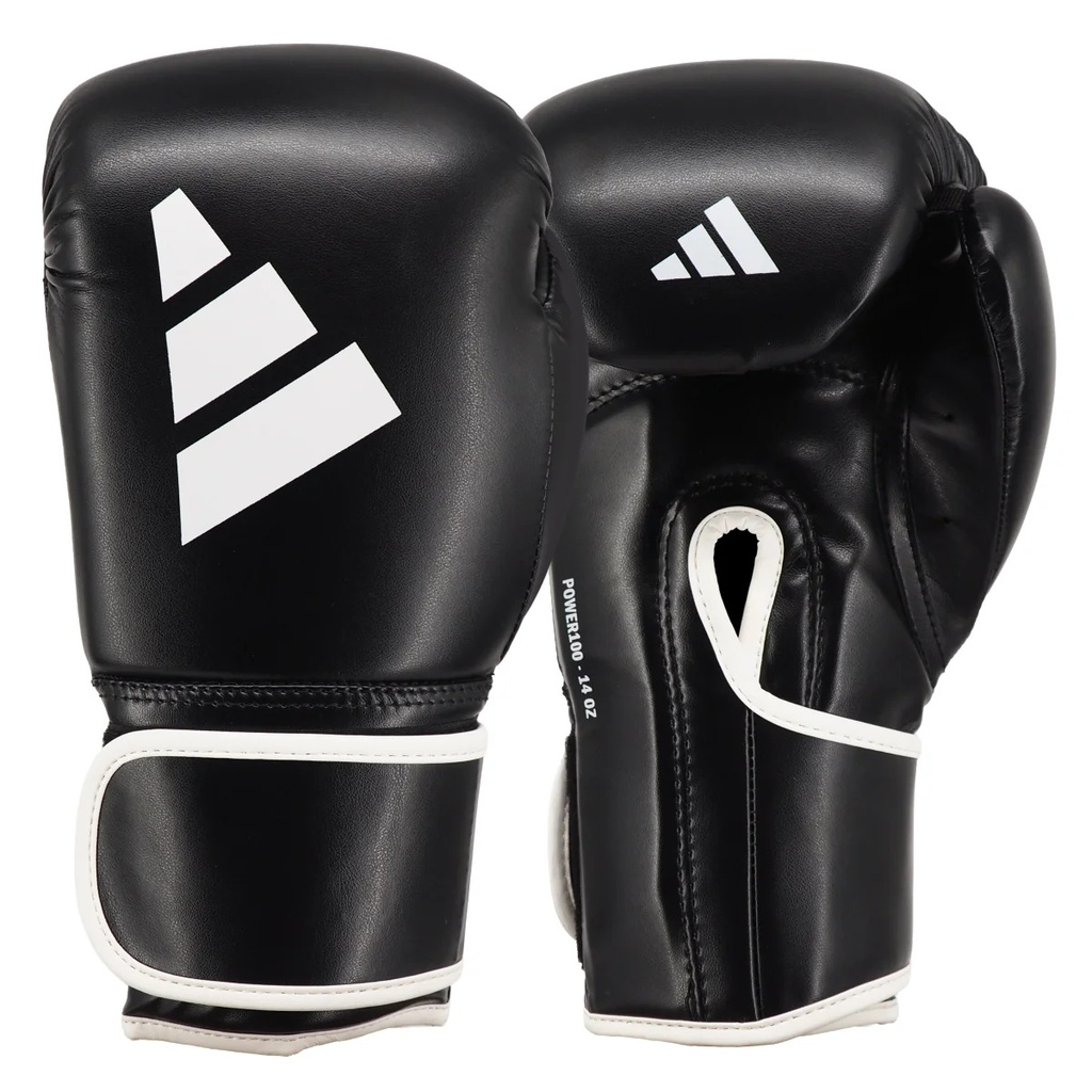 adidas Boxing Gloves Power 100, Black-White