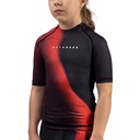Hayabusa Rash Guard Apex Nova Kids, Schwarz-Rot