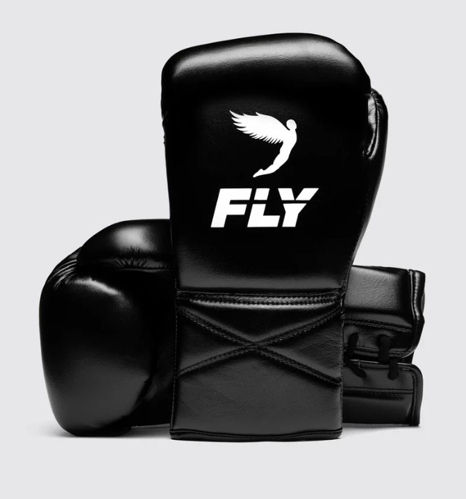 Fly Boxing Gloves Superlace Pro X 2 Pro Fight 10oz, Black