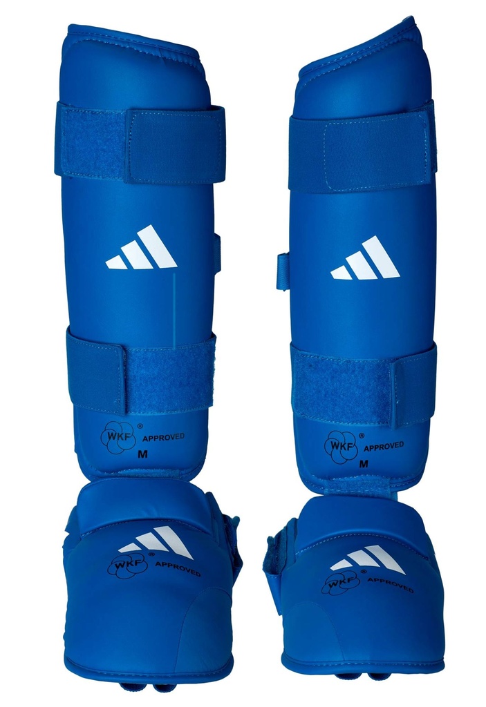 adidas Shin Guards Karate WKF, Blau