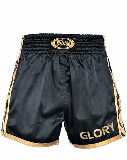 Fairtex Muay Thai Shorts Glory BSG1, Schwarz-Gold