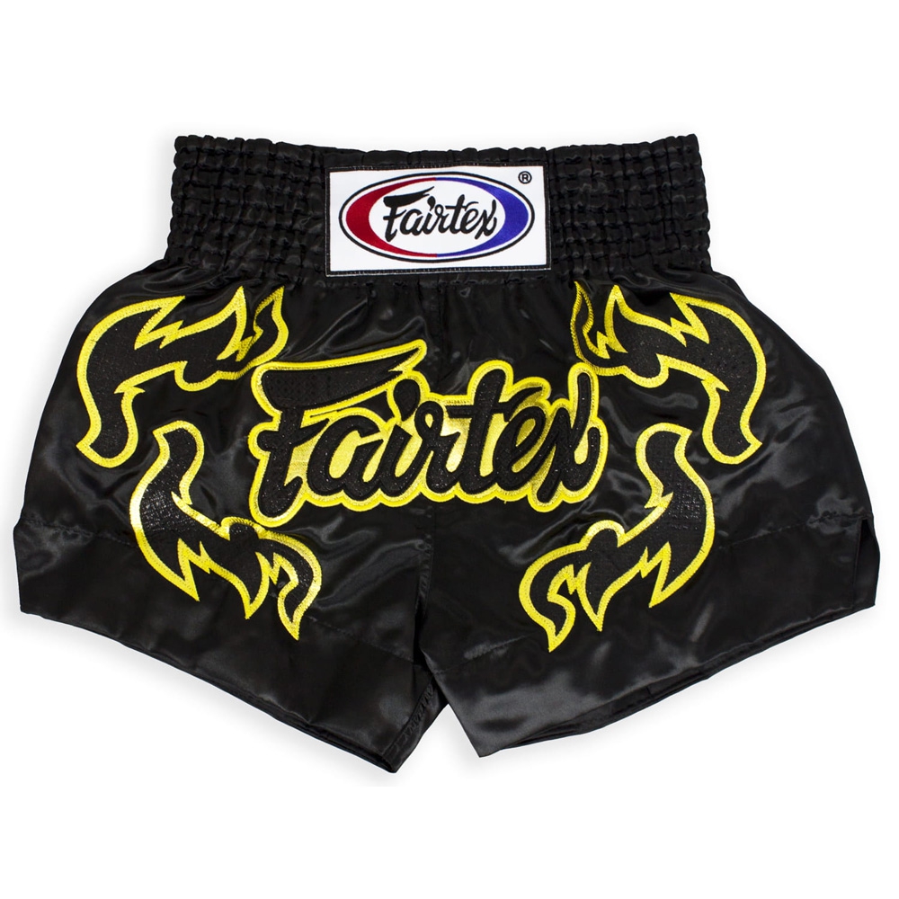 Fairtex Muay Thai Shorts BS0666, Schwarz