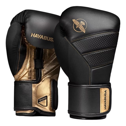 Hayabusa Boxhandschuhe T3, Schwarz-Gold