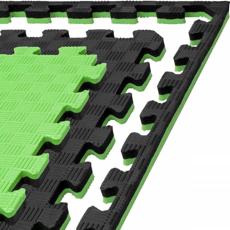 Martial Arts Mat Standup 2cm, Green-Black