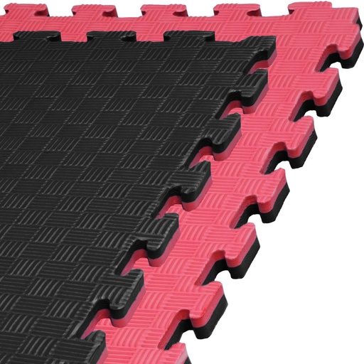 [DAMATCOM-S-R-2] Martial Arts Mat 1mx1mx2cm, Red-Black