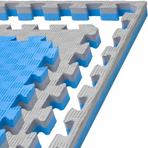 [DAMATGRAP-B-G-4] Martial Arts Mat 1mx1mx4cm, Blue-Gray