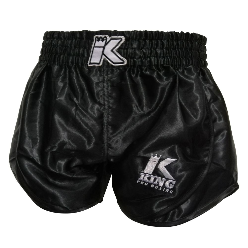King Pro Boxing Muay Thai Shorts Retro Hybrid, Black