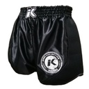King Pro Boxing Muay Thai Shorts Retro Mesh, Schwarz