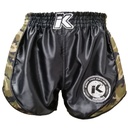 King Pro Boxing Muay Thai Shorts Retro Mesh 3, Camogrün