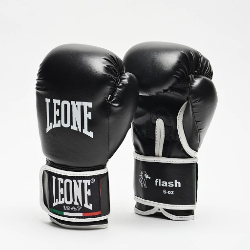 Leone Boxhandschuhe Flash Kids, Schwarz