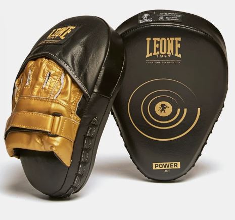 [GM410-S-GO] Leone Boxpratzen Power Line, Schwarz-Gold