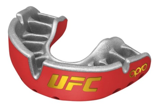 [892271902-R-SI] Opro x UFC Mundschutz Gold, Rot-Silber