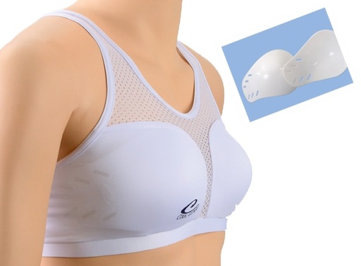 Cool Guard Damen Brustschutz Set, Weiß