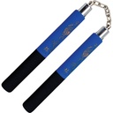 Schaumstoff-Nunchaku mit Kette, schwarz/blau