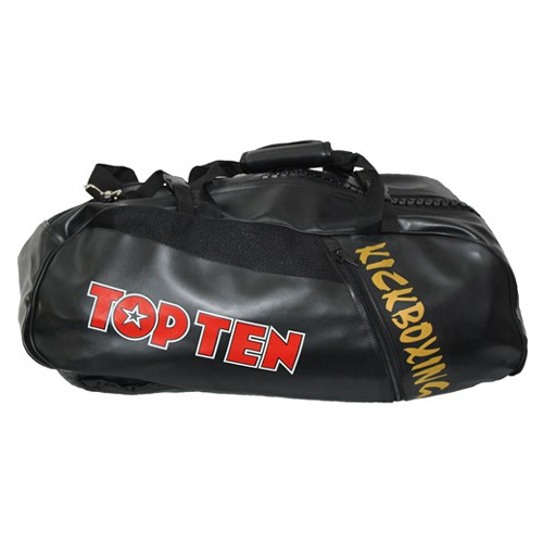Top Ten Sporttasche/Rucksack L, Schwarz-Gold
