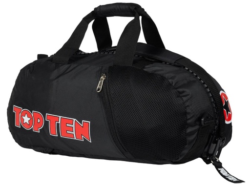 [8002-9903-S-S] Top-Ten Gym Bag/Backpack S, Black-Red