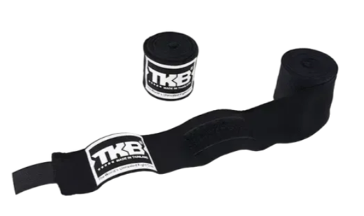 [TKHWR-01-S] Top King Hand Wraps 4.5m Semi-Elastic, Black