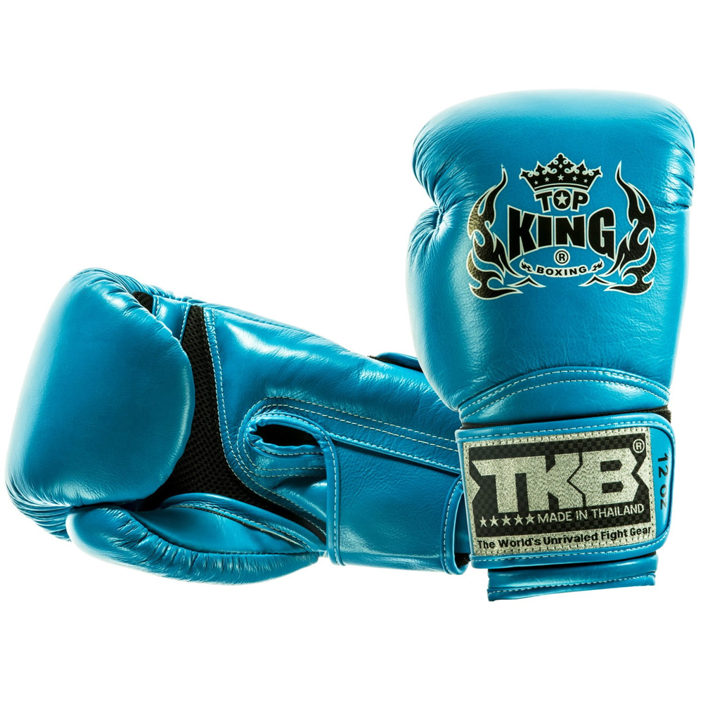 Top King Boxing Gloves Super Air, Neon Blue