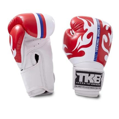 Top King Boxhandschuhe World Series, Rot-Weiß