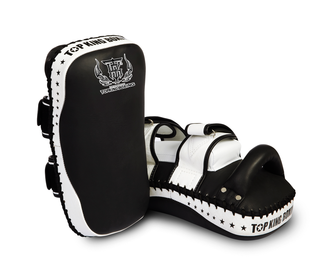Top King Thai Pads Super Curved TKKPS, Schwarz-Weiß