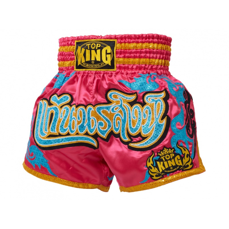 Top King Muay Thai Shorts TKTBS-071, Red