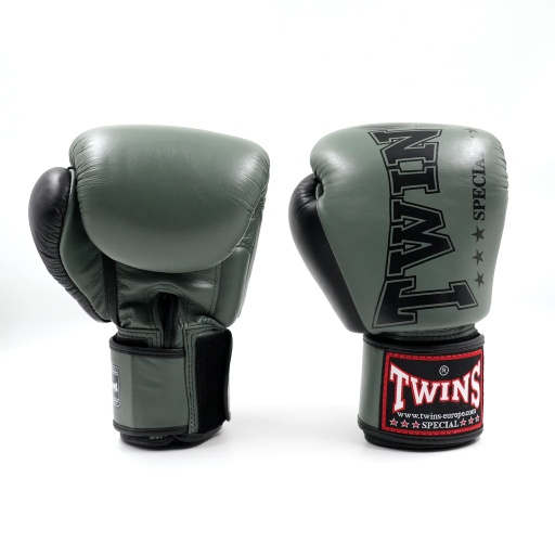 Twins Boxing Gloves BGVL-8, Olive Green-Black