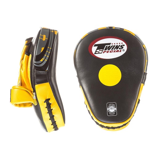 [PML-10-S-GE] Twins Punch Mitts PML-10, Black-Yellow