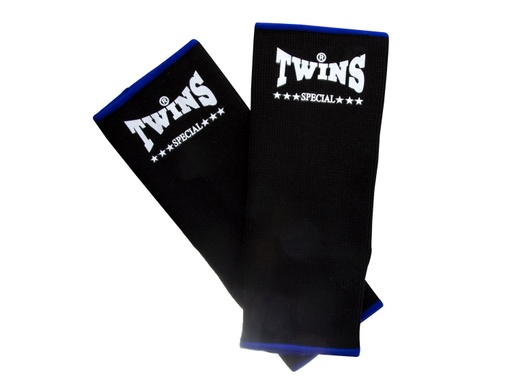 Twins Ankle Guards, Black-Blue