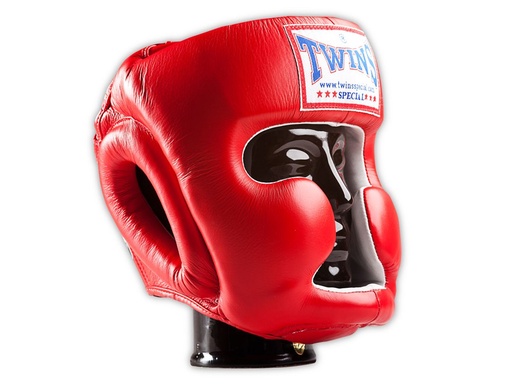 Twins Head Guard HGL3 Leather, Red
