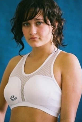 Top for Ladies Chest Protector Cool Guard, White