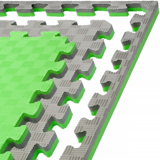 [DAMATMMA-GR-G-3] Kampfsportmatte Grappling, 3cm grün/grau