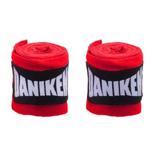 [DABBAJUN-R-150] SALE 431 Daniken Boxbandagen 1,5m Halbelastisch, Rot