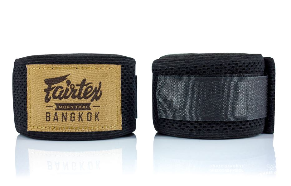 SALE 227 Fairtex Boxbandagen HW4, Schwarz