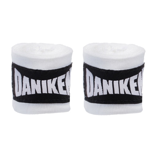 [DABBAJUN-W-150] SALE 433 Daniken Boxbandagen 1,5m Halbelastisch, Weiß