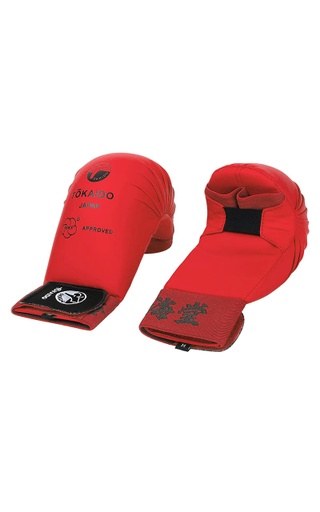 Tokaido Faustschutz Karate Kanji WKF, Red