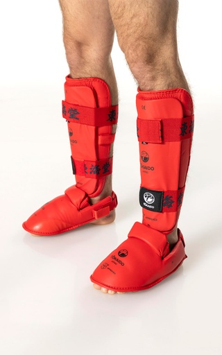 Tokaido Shin Guards Karate Kanji WKF, Red