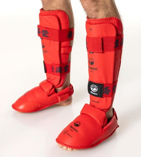 Tokaido Shin Guards Karate Kanji WKF, Red