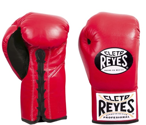 Cleto Reyes Boxhandschuhe Professional Fight mit Schnürung, Rot