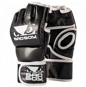 Bad Boy MMA Gloves without Thumb, Black-White