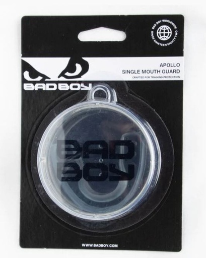[BBE00013-0001-0900-S-W] Bad Boy Mouthguard Single, Black-White