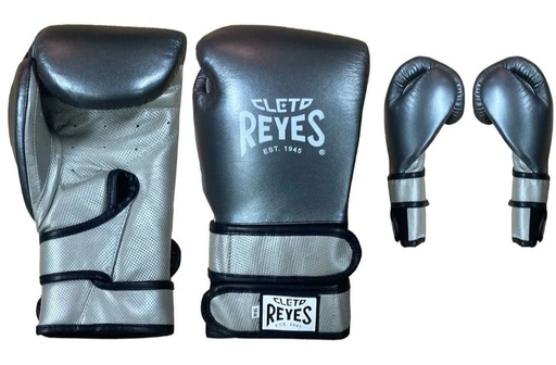 Cleto Reyes Boxhandschuhe Hero Double Strap, Silber