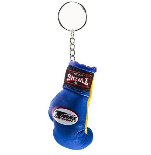 [MBG-3-06-B-GE] Twins Mini Boxing Glove Keyring, Blue