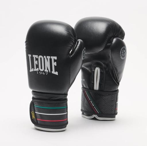 SALE 15 Leone Boxhandschuhe Flag, Schwarz