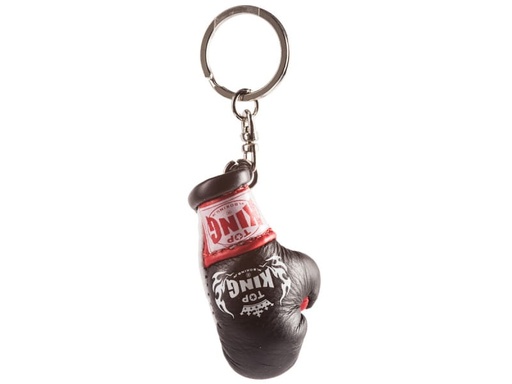 [TKKER-01-S-W] Top King Mini-Boxhandschuh Schlüsselanhänger, Schwarz-Weiß