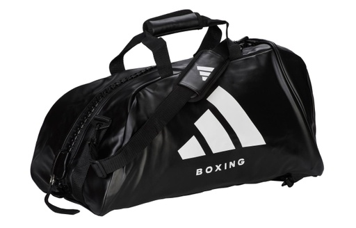 [ADIACC051B-S-W-L] adidas Gym Bag/Backpack BOXING 2in1 L PU, Black-White