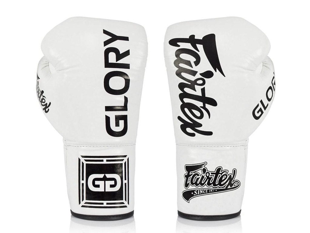 SALE 231 Fairtex Boxhandschuhe Glory BGLG1 mit Schnürung, Weiß