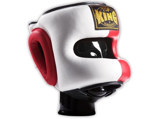 SALE 48 Top King Kopfschutz Face Saver, Weiß-Rot