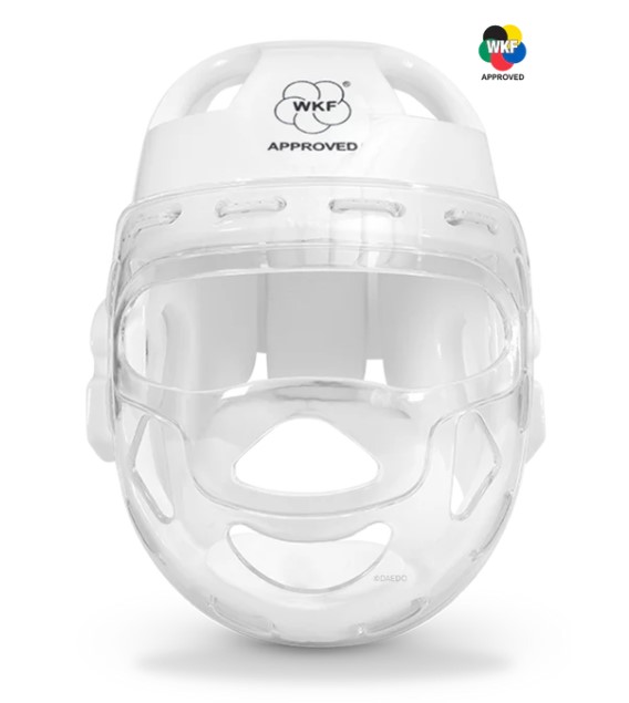 Daedo Head Guard Karate Youth WKF, White